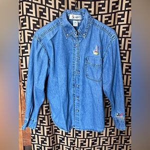 Long sleeve Disney button down shirt